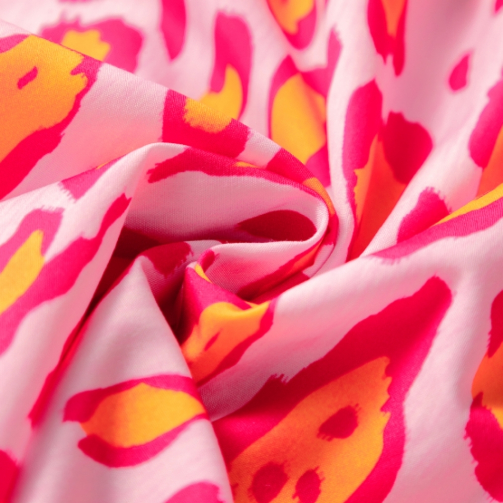 Vibrant Pink and Yellow Animal Print Women's Top - Picture 7 of 10